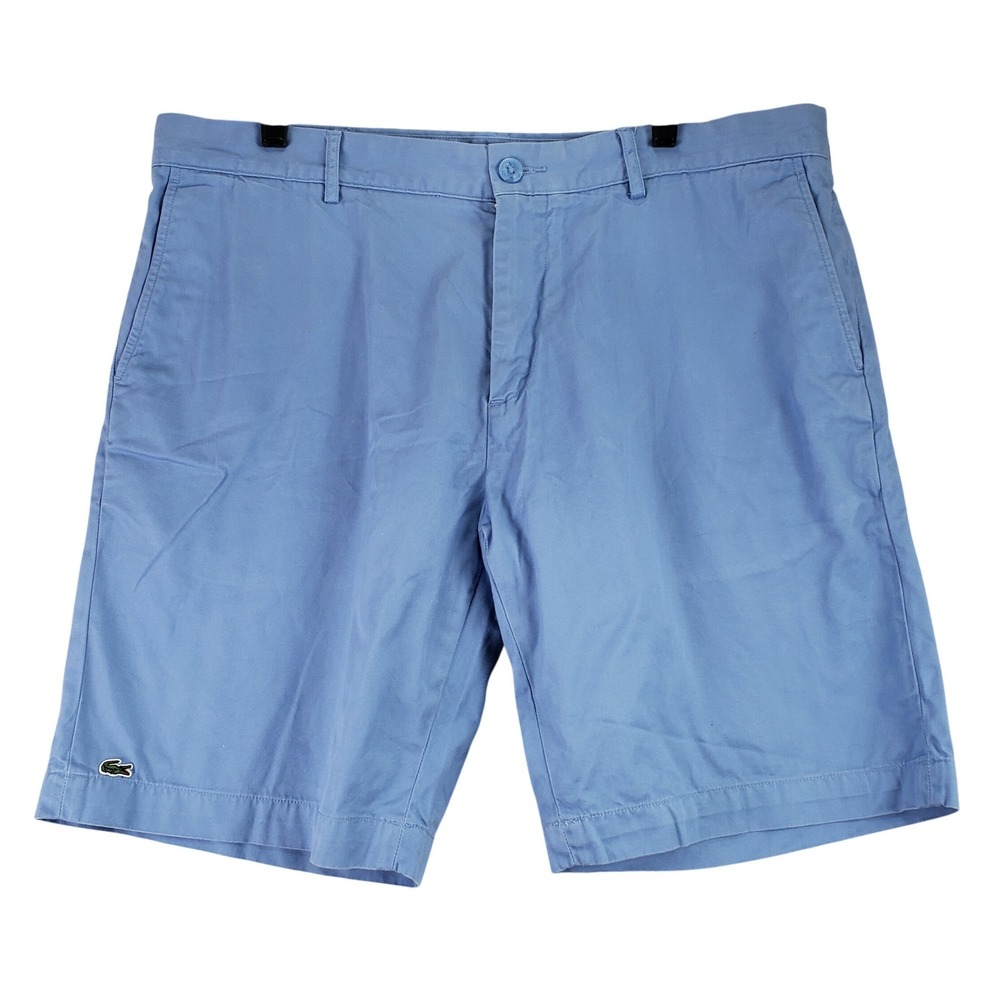 Lacoste Classic Fit Bermuda Shorts Mens 38 Light Blue Cotton FH0561 Coastal